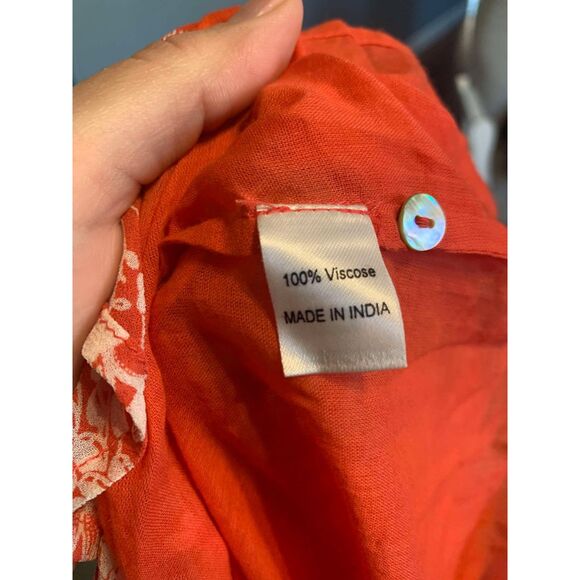 Banjanan Poppy Red Ester Midi Sundress NWT Size M Summer Resort Vacation - Picture 9 of 9